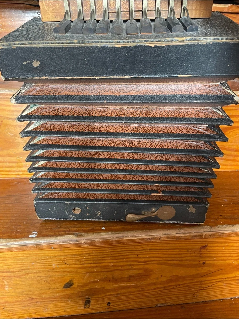 Vintage Accordian Flutina Squeeze Box Instrument Nostalgia Collectible Musician